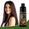 Champú Tinte Castaño Oscuro Nutrición Natural Cubrir Canas Mujer Coloración