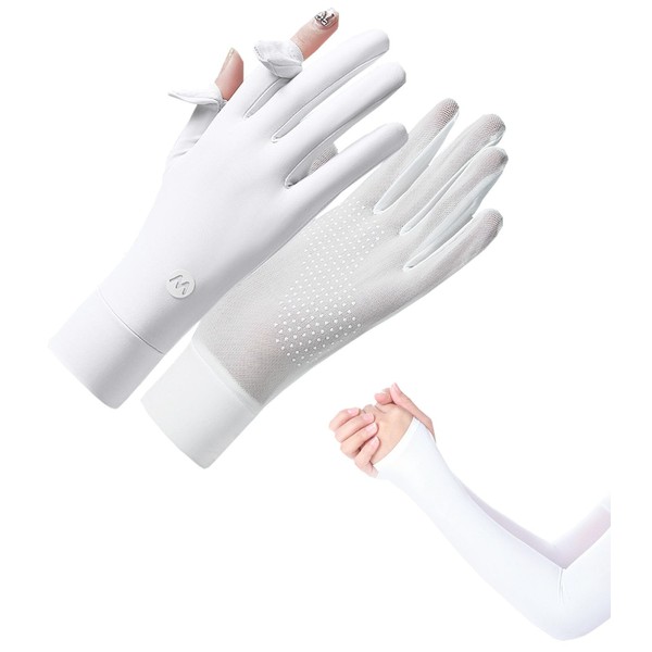 Ciyar Sun Protection Gloves, Arm Cover, UPF 50+, Arm Cover,