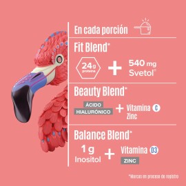 Birdman Fitmingo Protena Vegana en Polvo con Inositol cido Hialurnico Sin Lcteos Blueberry 1.02kg