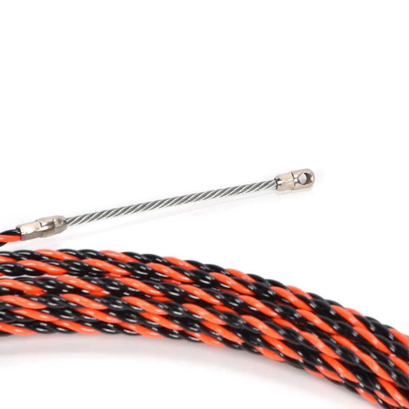 25m Steel Wire Plastic Coated AntiOxidation DoubleColor Twisted for Elevator