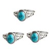 TEHAUX Pcs Elegant Ring for Women Western Jewelry Vintage Style