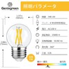 LED Bulbs, E26 Base, 4W (40W Equivalent), G50, 2700K, Filament