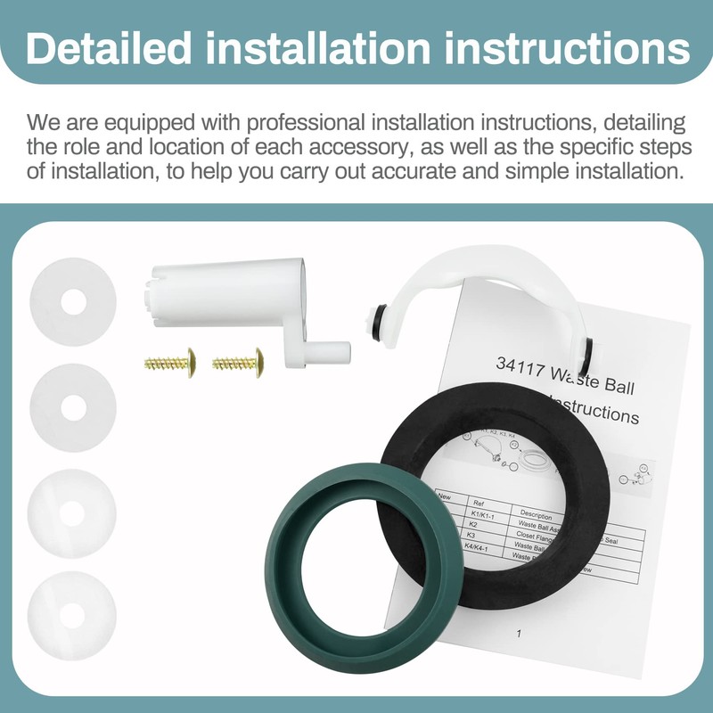 MONST 34117 Waste Ball Kit Compatible with Thetford Aqua Magic
