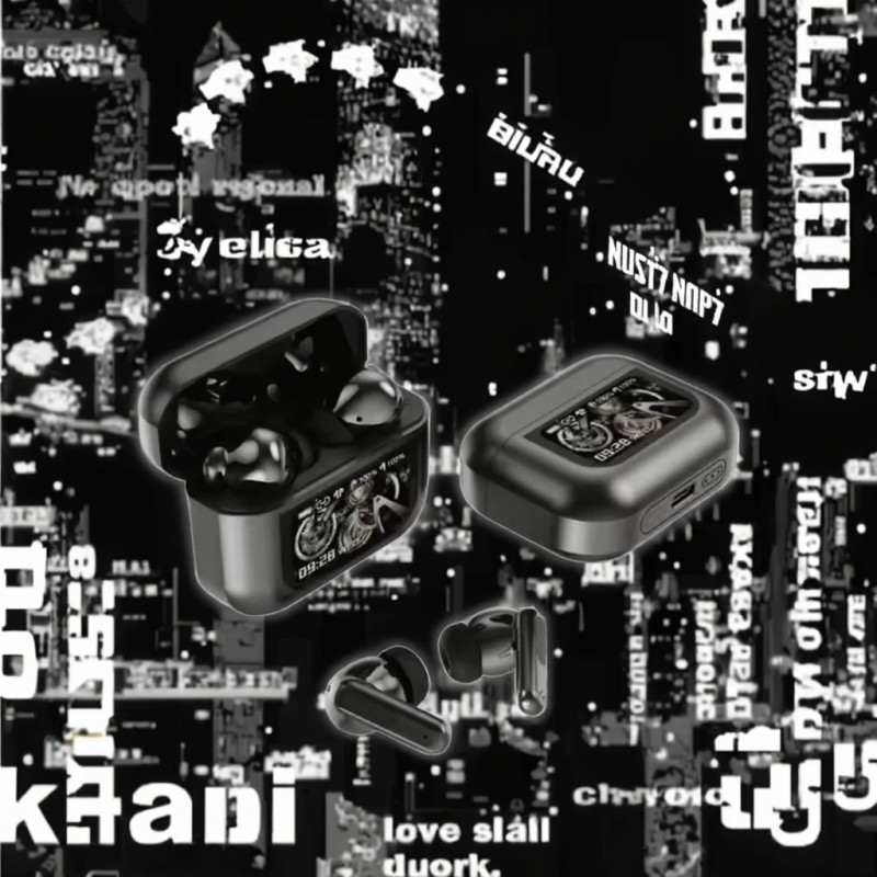 P3C Pro ANC TWS Earbuds with LCD Air Touch Screen