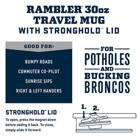 YETI Rambler 30 oz Travel Mug, Stainless Steel, Vacuum Insulated with Stronghold Lid, Key Lime