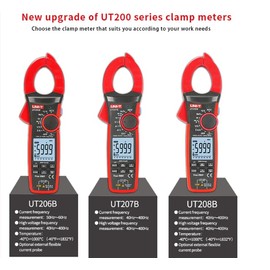 UNI-T UT206B UT207B UT208B Amperemeter VFC Elektrische Instrumente DC/AC Current Voltage Tester Auto Range