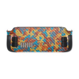 MightySkins Carbon Fiber Skin Compatible with Valve Steam Deck - Retro Camouflage | Protective, Durable Textured Carbon Fiber Finish | Easy to Apply, Remove, and Change Styles | Made in The USA