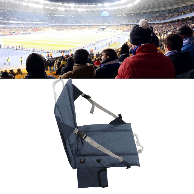 Folding Heated Cushion 3 Levels Temp Soft Portable Heating Chair