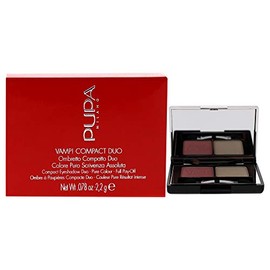 Pupa Milano Vamp! Compact Duo Eyeshadow, for Pure Color Payoff, Double Palette, High Concentration of Pigments and Comfortable Texture, 001 Rose Perla
