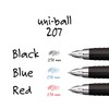 uniball 207 Retractable Gel Pens, Ultra Micro Point (0.38mm), Black,