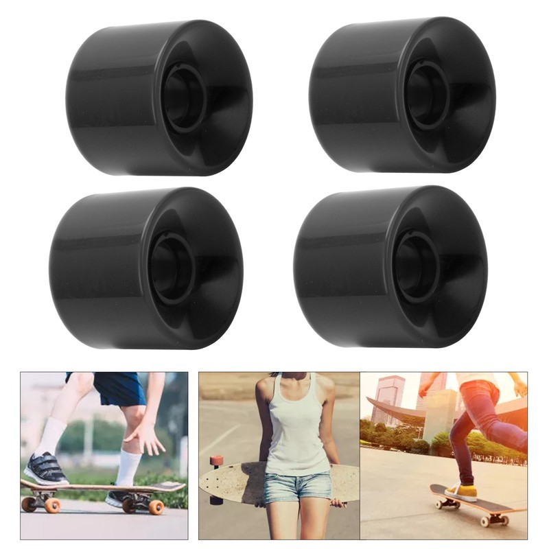 PUENTE 4pcs 60x45mm Skateboard Wheels 78A Longboard Cruiser Wheels Replacement