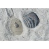 DejaVu Designs Genuine Frosted Sea Glass Necklace with a Silver