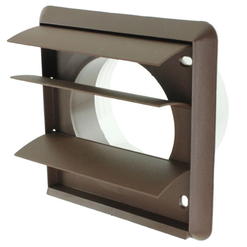 Spares2go Exterior Wall Venting Kit for Belling Cooker Hoods (Brown,