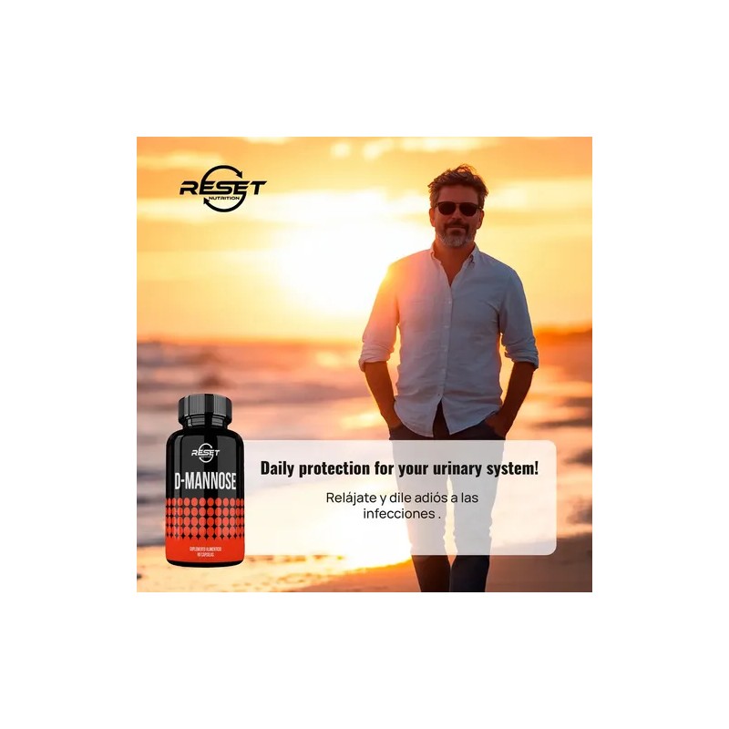 Reset Nutrition D-mannose Salud Urinaria Infecciones 90 Cáps Sabor Sin