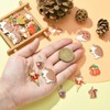 Stiesy 40Pcs 10 Style Enamel Autumn Theme Charms Pendants Squirrel
