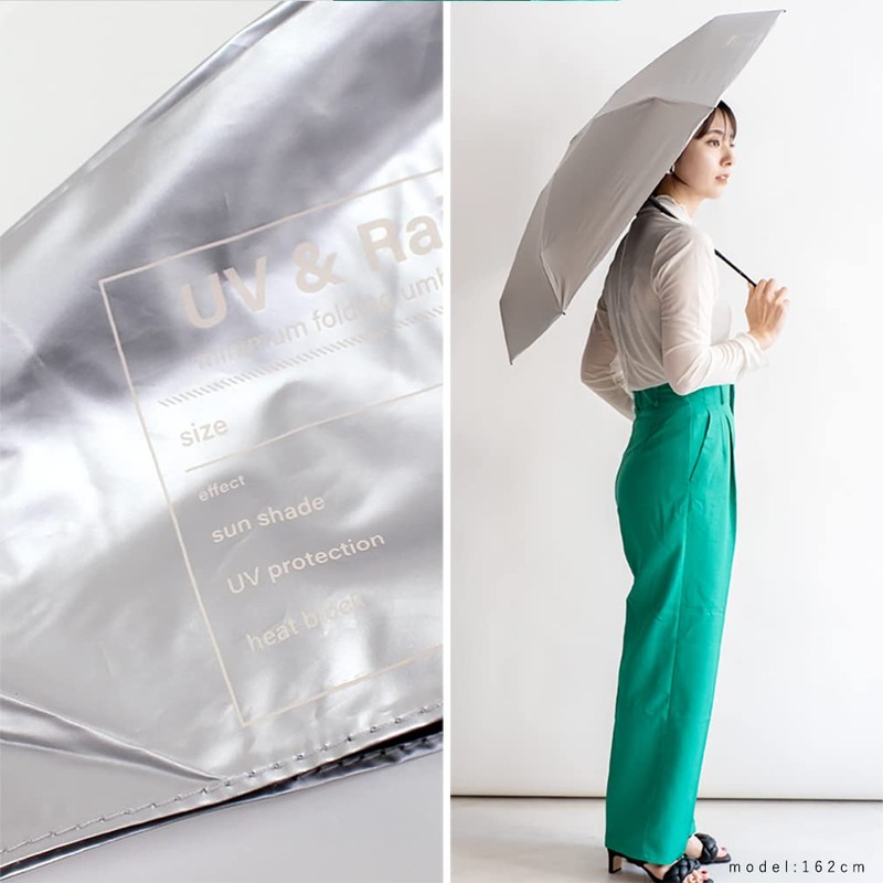 VITAFELICE ncu-30084z Women's 6 Tier Minimalist Folding Umbrella, Perfect Light