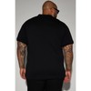 FASHION NOVA Bogey Short Sleeve Polo - Black - Size: