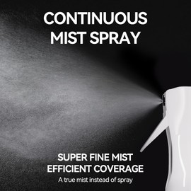 ELEMSY Spray Bottle For Hair 2 Pack 6.8 OZ, Continuous Mister Empty Spray Bottles, Ultra Fine Mist Water Sprayer for Hairstyling, Cleaning, Plants, Pets, Barbers, Salons, Essential Oil Scents