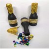 KFMX 12 Confetti Popper Cañon Botella Mini Champagne Fiesta Brind