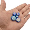 Iridescent Round Glass Mosaic Tiles for Crafts, 500g, Mini Circle