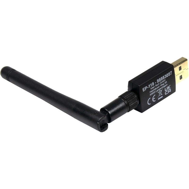 Inter-Tech Wi-Fi 5 USB Adapter Argus EP-119, Bluetooth 4.2