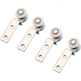 COZERI 20 mm Roller Curtain Roll for Sliding Doors, Runners for Sliding Doors, Heavy Duty and Durable, Ideal for Furniture and Sliding Door Systems, Easy Assembly (4)