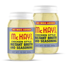 McKay's Chicken Flavored Powdered Soup Seasoning, Gluten Free Instant Broth, Bullion Cubes Substitute, Est. 1945 (2 Pack, No MSG Added Chicken)