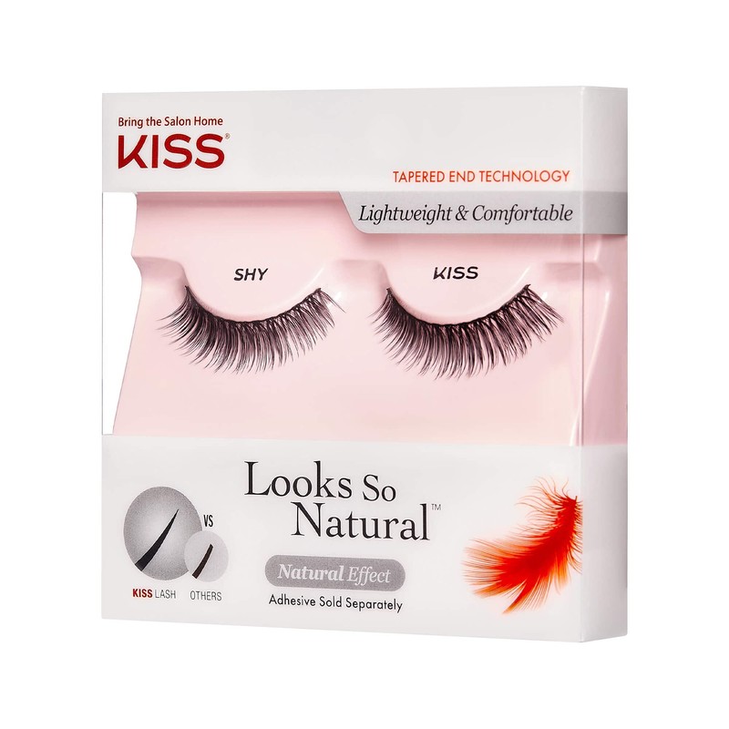 KISS Looks So Natural False Eyelashes Double Pack, Lightweight &