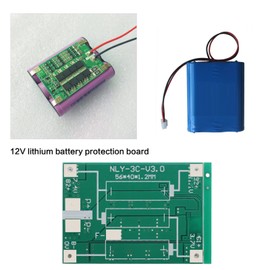 Micro Traders 2PCS Lithium Battery Protection Board 3S 40A 12V Multi-Protection BMS PCB Board with Balance Charging