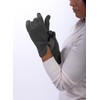 CLASSE77 - Wool Cashmere Gloves Lined with Leather Edging for