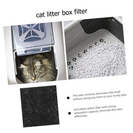Minkissy 2sets Cat Litter Box Filters Replacement Pads Odor Pad for Cat Trays 15pcs*2