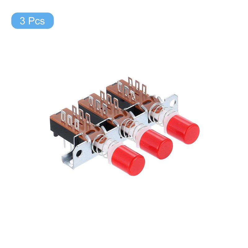 sourcing map 3pcs 50MA DC 30V 6 Pin 3 Position