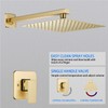 Brushed Gold Shower Faucet GGStudy Single Function Shower Trim Kit