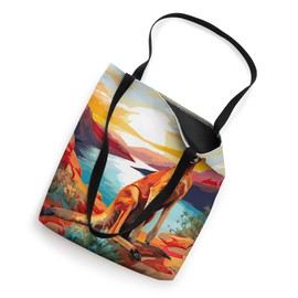 Abstract Pop Art Mountain Kangaroo Tote Bag