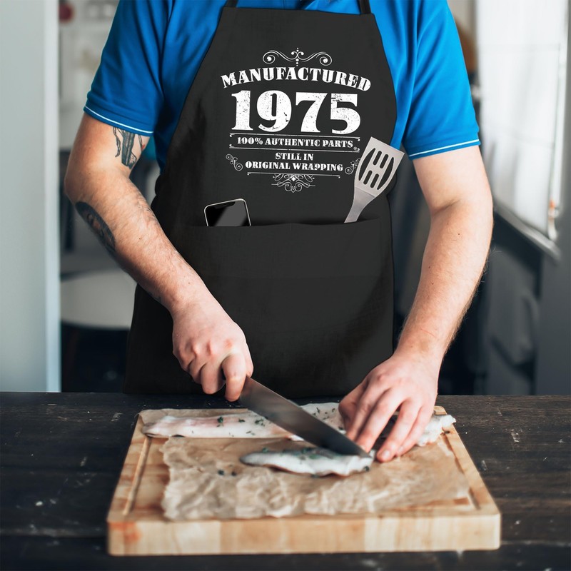 50th Birthday Gift Ideas For Men - BBQ Grilling Apron