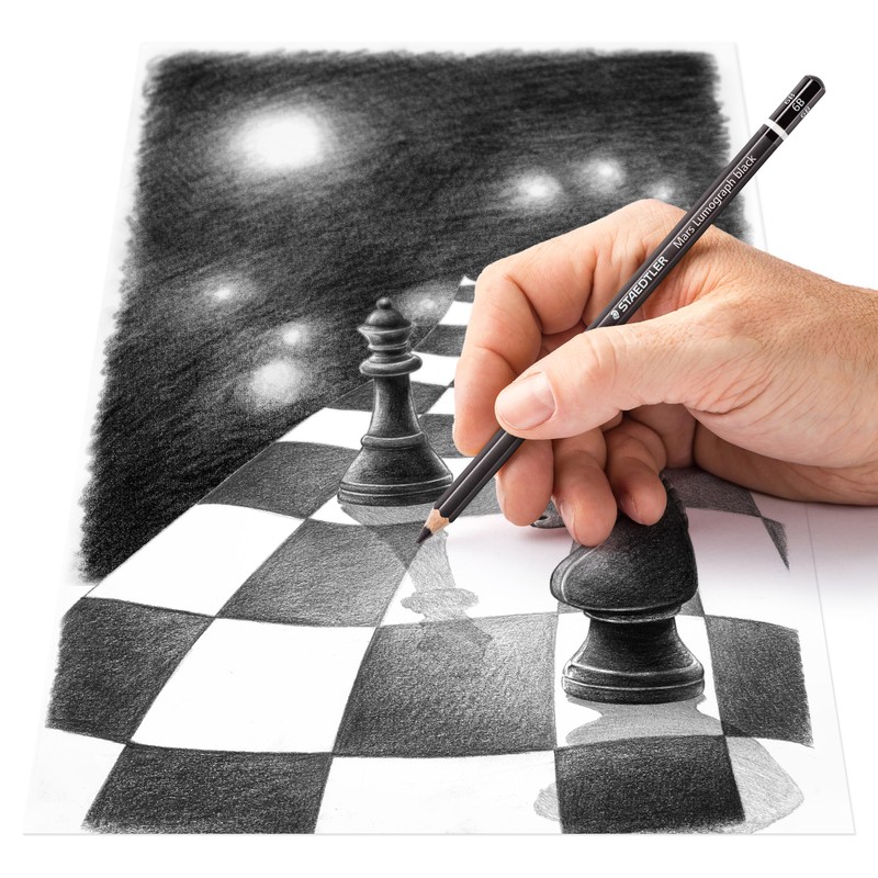 Staedtler Mars Lumograph 100B-6B Premium Quality Pencil 6B Box of