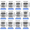 TETEWEVER Pack of 16 Tap Adapters Metal Tap Thread Adapter