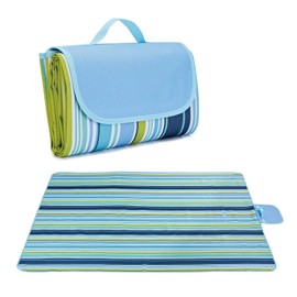 Leisure Sheet, Foldable, Large, Picnic Mat, 57.8 x 78.7 x 78.7 inches (145/195 x 200 cm), For 3 to 6 People, Lightweight, Easy Storage, Convenient to Carry, Compact, Waterproof, Moisture-Proof
