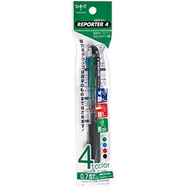 Tombow Pencil 4 Color Permanent Ballpoint Pen Reporter 4 FCB-132 Transparent Pack