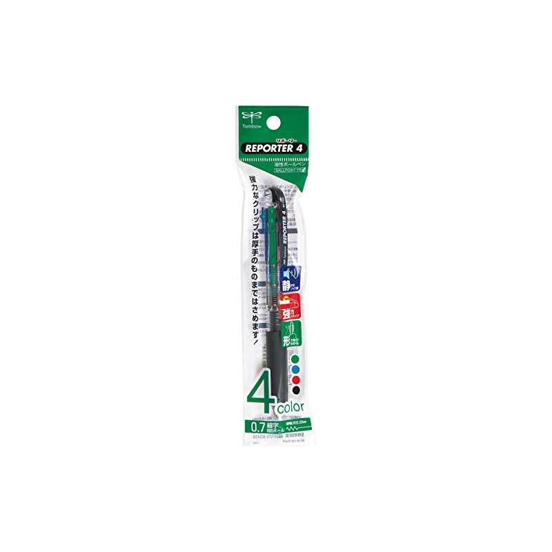 Tombow Pencil 4 Color Permanent Ballpoint Pen Reporter 4 FCB-132