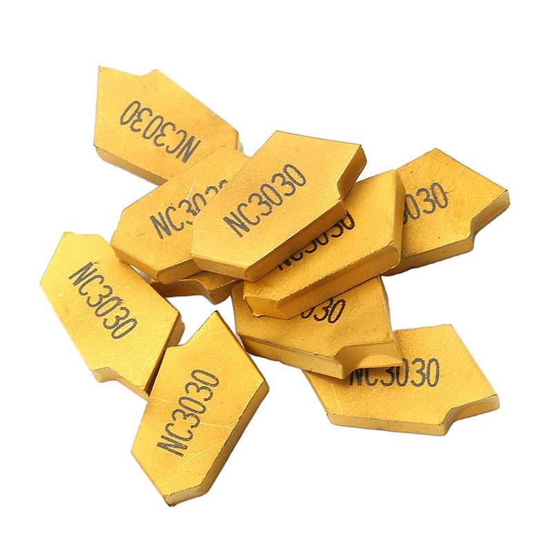 Harilla 10 Packs 3mm GTN3 Parting Off Tips Inserts Cutting