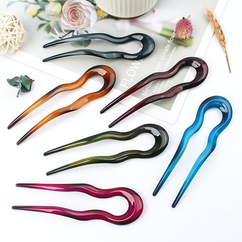 Nakanoya AMUP29 (03) U Pin, Plastic, Resin, U-shaped Comb, Hair