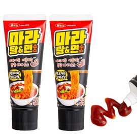 Korean Mala Paste Spicy Sichuan Hot Sauce (120g, 4.87oz x 2 Pack) for Noodles, BBQ, Rice, for Chef 마라소스