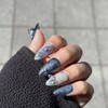 (Guaranteed actual product) Eunhasu handmade nail tips - water drop