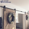 SMARTSTANDARD Double Sliding Barn Door Hardware Kit