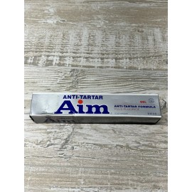 Aim Toothpaste 1994 NOS 6.4 oz New Old Stock In Original Box Anti-Tartar Formula