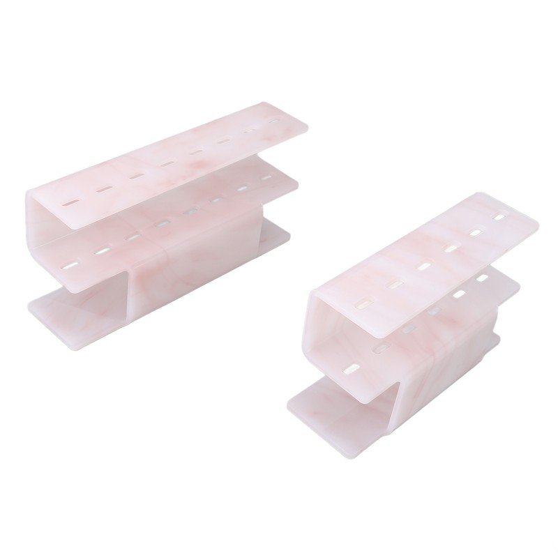 2Pcs Tweezers Organizer Rack 6 Holes and 8 Holes Plastic