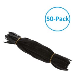 Beszin 12 Inch (50-pack) Hook and Loop Self Gripping Fastening Cable Ties 1/2" Width - Multipurpose Microfiber Cloth Cable Organizer Self Adesive Pre-Cut Straps