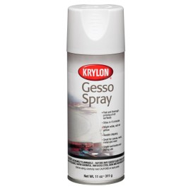 Krylon Gesso Spray Paint Primer, 11 oz, Bright White