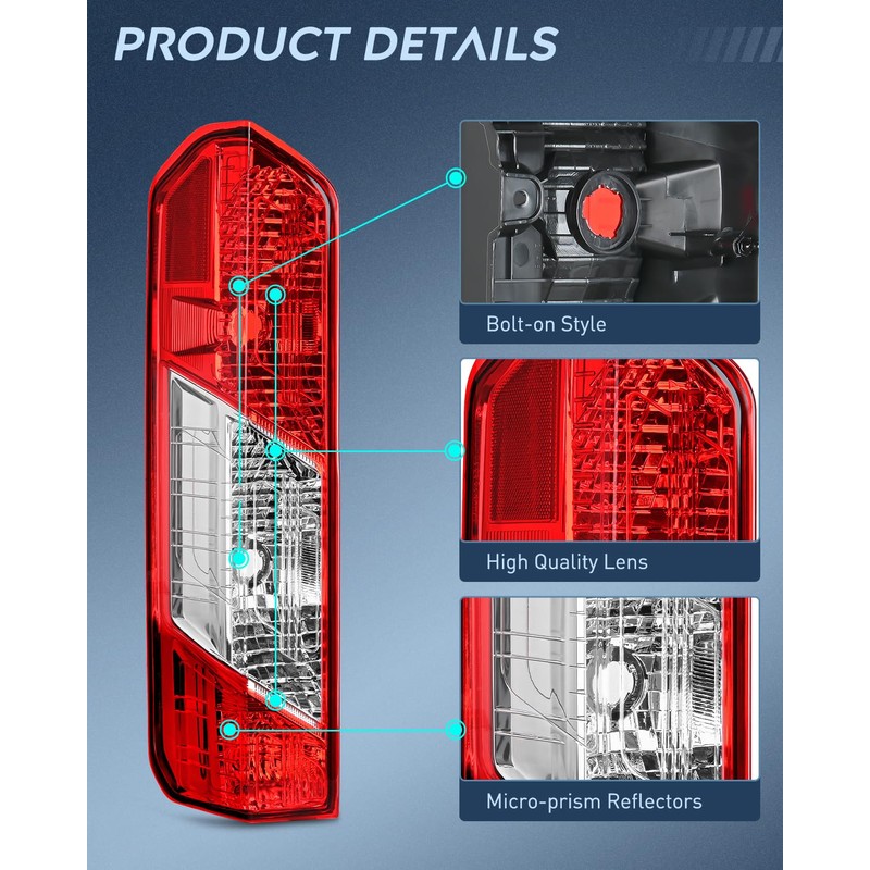 Nilight Taillight Assembly Compatible with 2015 2016 2017 2018 2019